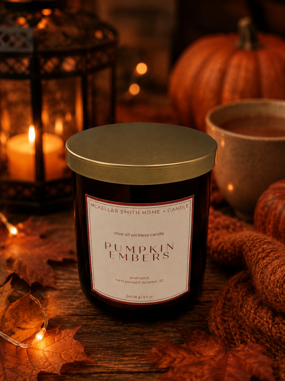Pumpkin Embers Wickless