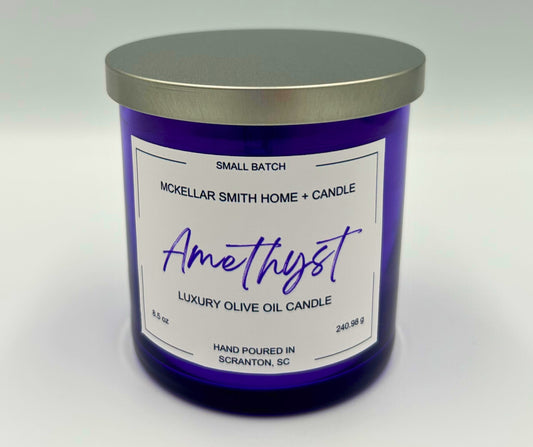 Amethyst — February Birthday Candle